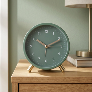 Decorative Metal Table <b>Clock</b> Elegant <b>Vintage</b> Style Desk <b>Clock</b> Antique Finish Luxury Tabletop Timepiece Artistic Home Decor - Product Image 4