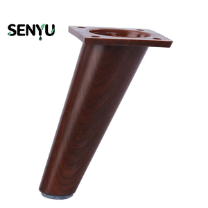 Pieds de meubles en plastique SENYU durables, imitation bois, ronds et coniques, avec patins en feutre pour canapé, table et armoire - Product Image 4