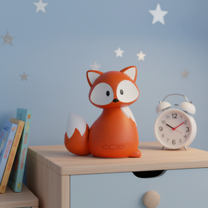 Difusor eléctrico de aceites esenciales con diseño de zorro de dibujos animados para niños, para ayudar a dormir, difusor de aceites esenciales con música - Product Image 1