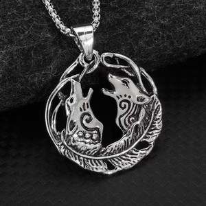 Collier classique en acier inoxydable avec nœud <span class=keywords><strong>celtique</strong></span> de sorcière, plaqué argent véritable ancien, amulette quaternaire, collier de <span class=keywords><strong>mythologie</strong></span> <span class=keywords><strong>nordique</strong></span> - Product Image 6