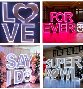 Letras y Números RGB Impermeables Personalizados de 3, 4 y 5 Pies para Decoración de Eventos, Bodas y Fiestas al Aire Libre - Product Image 5