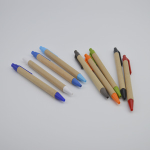 Penna a sfera in carta riciclata biodegradabile eco-compatibile con Logo personalizzato 1.0mm di larghezza di scrittura di alta qualità - Product Image 3