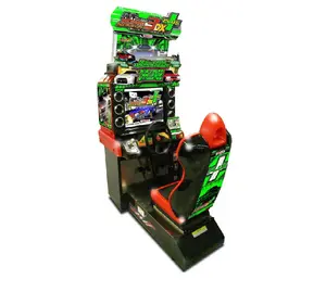 Machine à jetons de jeu d'arcade de course de simulateur de voiture de minuit 3DX à vendre