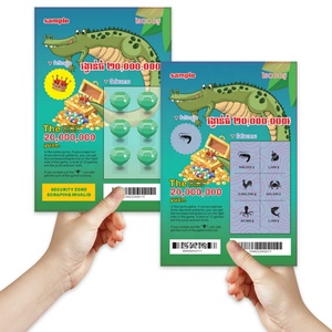 Factory Sale OEM <b>Scratch</b> Off Lottery Tickets Professional Lottery Game Ticket Printing Supplier - Product Image 1
