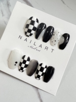 10 pièces de faux ongles à presser en PMMA, forme ballerine, couleur naturelle, faits main, personnalisables, vente en gros, design de luxe, best-seller