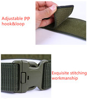 Ceinture Tactique Molle en Nylon Oxford Noire pour Homme avec Boucle en Plastique, Équipement de Défense Personnelle de Sécurité