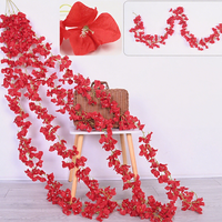 Guirlande de Fleurs Artificielles pour Plafond Suspendu Bougainvillier Vigne pour Mariage Couloir Événement Décoration