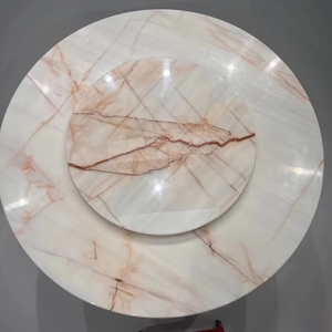 Ventes chaudes de carreaux muraux et de sols pour la décoration de la maison, dalle de marbre blanc poli avec ligne rouge - Product Image 5