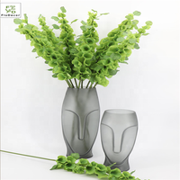 Plantes artificielles de haute qualité, herbe clochette verte, feuilles de coquille à toucher réel, plantes artificielles en forme de pagode, décoration pour mariage, événement, fête, hôtel