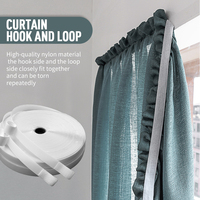 Crochets et boucles auto-adhésifs en tissu robustes pour le rangement domestique, bande de fixation auto-agrippante
