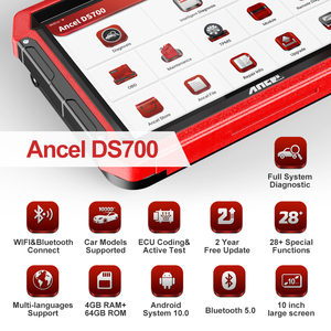 Ancel Ds700 Car All Systems Diagnostic Tool Key Programming Tool Ecu Codering - Product Image 5