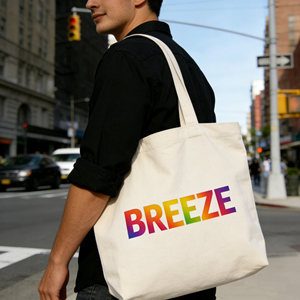 Personalized Medium Small Durable Canvas Tote Bag for Bakery Packaging