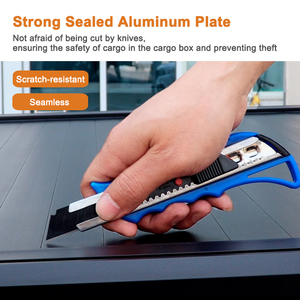 Piezas de coche resistentes a los arañazos tapa de rodillo camioneta cubierta de Tonneau de aleación de aluminio para <span class=keywords><strong>Chevrolet</strong></span> Colorado Crew Cab 2012-2019 - Product Image 5