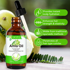 Aceite de Amla Orgánico Vegano de 60 ml para Reparación del Cabello Seco y Dañado, Aceite de Amla Puro de la India para el Crecimiento del Cabello, Venta al por Mayor - Product Image 4