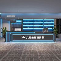 Aula biliar gaya industri, hotel esports, bar, KTV, kafe internet, meja penerimaan Klub Kebugaran