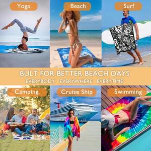 Asciugamani da Spiaggia Personalizzati all'Ingrosso, ad Asciugatura Rapida, con Stampa Personalizzata, da Nuoto, Anti-Sabbia in <span class=keywords><strong>Microfibra</strong></span> - Product Image 3