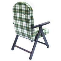 Fauteuil d'appoint fait main SIENA MOLISANA en bois de noyer avec des couleurs vert et blanc, cuir véritable, fauteuil confortable pour la maison ou le bureau