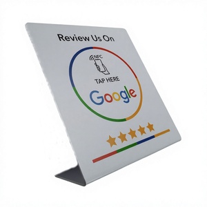 Carte NFC Google Review en PVC avec support, puce 215, pour restaurants et hôtels - Product Image 4