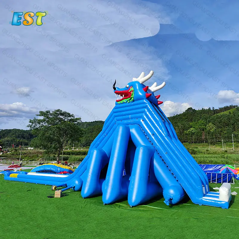 hot sale giant inflatable water slide with pools swimming ball toys pools inflatable water park with pool