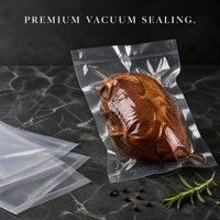 Sachet sous vide BOPA RCPP transparent, scellé sur trois côtés, stérilisable pour Zongzi, maïs, repas prêts à consommer, approvisionnement en vrac, OEM