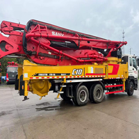 Camion pompe diesel SANY 47m d'occasion à structure durable, Euro 6, débit optimal, prix bas, meilleure offre, fonctionnement efficace