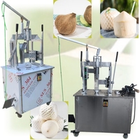 Machine commerciale à peler les noix de coco, forme diamant, haute efficacité, machine manuelle à peler les noix de coco, machine à retirer la peau des noix de coco