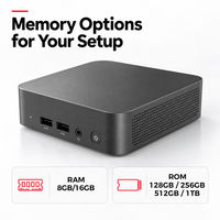 PC Mini Gaming Desktop PC Workstation Kantor Grosir Intel Core I3 6100U 8/16GB 256/512GB Dual HD-MI WiFi 5/6 Windows 10/11
