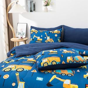 Ensemble de literie 3D pour enfants, camion de construction, voitures de dessin animé, tracteur, équipement pour chambre de garçons, hôtels - Product Image 5