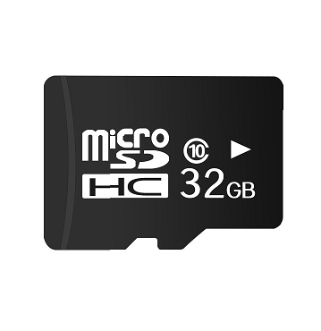 Scheda di memoria nera da 8 GB