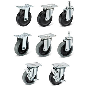 5-Zoll-Möbel Lenk rolle Schwenkbare TPR-Räder Regale Benutzer definierte Platten rollen - Product Image 6