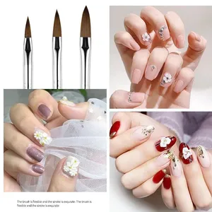 3/5PCS Acrylic Nail <b>Brushes</b> Set for Acrylic Powder Nail Glue Acrylic Application/Extension/Carving Nail Professional <b>Brushes</b> 15/ - Product Image 6