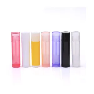 Beliebte billige 5ml Mini farbige Lippenstift Tube Verpackung 5g PP DIY Kosmetik leere Lippenstift Tuben