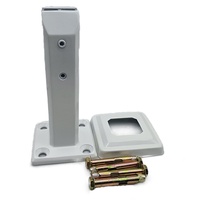 Clip en acier inoxydable 304 pour verre trempé, fixation au sol, sans cadre, résistant à la rouille, pour salles de bain, piscines, hôtels, escaliers 201