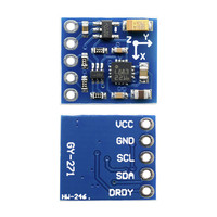 Module de capteur de boussole magnétomètre à trois axes HMC5883 HMC5883L GY-271 GY271, alimentation 3V-5V pour Arduino