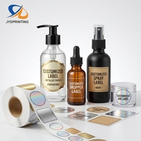 Autocollants personnalisés, logo personnalisé, impression vinyle, étiquettes promotionnelles pour l'emballage, étiquettes d'autocollants pour flacons d'huiles essentielles et de parfums