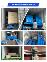 Plateforme élévatrice de marchandises à rail vertical hydraulique, capacité de charge de 0,5 à 20 tonnes, vitesse de 6 à 8 m/min, commande électrique à distance pour ferme