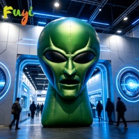 Vente flash : Tête d'alien gonflable géante, décoration accrocheuse et cool pour les soirées sur la plage