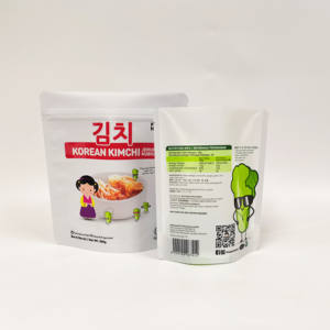 Sachet Doypack Personnalisé Imperméable pour Vente en Gros de Cornichons <span class=keywords><strong>Congelés</strong></span>, Kimchi Coréen et <span class=keywords><strong>Concombres</strong></span>, avec Valve de Décompression - Product Image 3