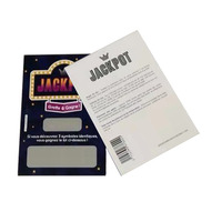 Conception gratuite billets de loterie à gratter bon papier adulte carte de victoire carte à gratter personnalisée