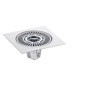 Desagüe de Piso Antideslizante para Baño, Cuadrado de 5.5 Pulgadas, Acero Inoxidable, Anticorrosión, con Núcleo Roscado - Product Image 1