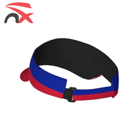 Vente en gros de drapeaux haïtiens ordinaires d'été personnalisés chapeau vide drapeau national d'Haïti casquettes de soleil chapeau de golf de tennis pour l'extérieur