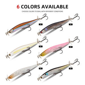 MAGICWORKS 80S 80mm 9.7g Leurre Minnow Propulsé Coulant pour la Pêche au Bar - Product Image 4