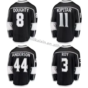 Custom Ice Hockey Jersey Los Angeles City Stitched Men's black King team uniform #11 Anze Kopitar 8 Doughty 32 Quick wholesale