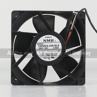 Ventilateur de refroidissement NMB 5V 12V 48V DC 24V 2.00A AC EC 12038 120X120X38MM 12CM à haut volume d'air pour serveur, quatre fils, 12038VA-24R-BLE