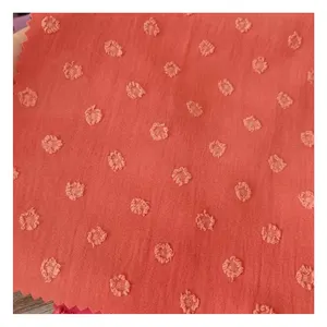 Wholesale cheap CEY fabric crepe dobby two tone airflow jacquard woven dress fabric for Malaysia market
