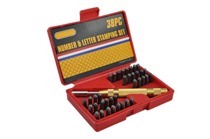 Yute 3Mm 38Pcs Blacked Nummer En Brief Stalen Stempel Sterven <span class=keywords><strong>Punch</strong></span> <span class=keywords><strong>Set</strong></span> Met Handvat - Product Image 6