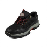 Chaussures de sécurité anti-impact à embout en acier, surface en cuir spatial, anti-perforation, bottes de travail pour utilisation sur les sites industriels et la sécurité