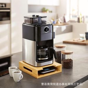 ที่วางเครื่องชั่งอาหารไม้ไผ่ 7.7x7.7x2.1 กล่องเก็บของติดผนังสำหรับอุปกรณ์ครัว - Product Image 4