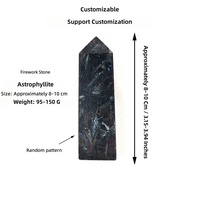 Pierre de cristal naturel Letsun en forme de feu d'artifice, pilier de cristal tétraédrique à pointe unique, baguette énergétique, ornement artisanal pour mariages