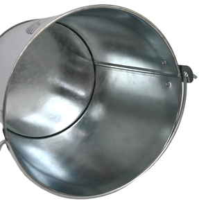 Cubo de Hielo de Metal Galvanizado Gris Claro con Logotipo Personalizado, con Asa Abatible, para Enfriar Bebidas, para Promoción de Marca - Product Image 3